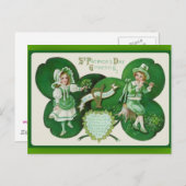 Cartes de voeux de la Saint-Patrick (Devant / Derrière)
