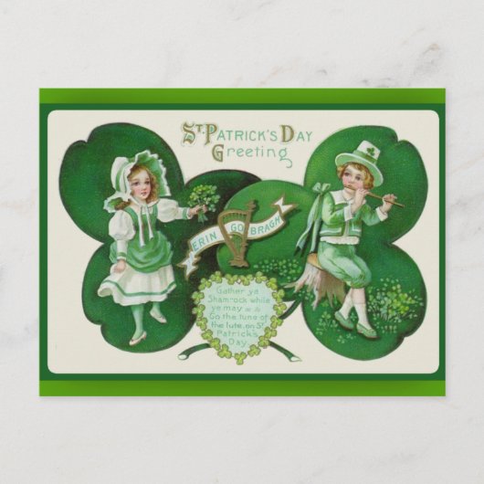 Cartes de voeux de la Saint-Patrick (Devant)