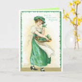 Cartes de voeux de la Saint-Patrick (Fleur jaune)