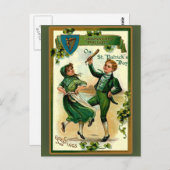 Cartes de voeux de la Saint-Patrick (Devant / Derrière)