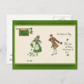 Cartes de voeux de la Saint-Patrick (Devant / Derrière)