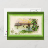 Cartes de voeux de la Saint-Patrick Waterford View (Devant / Derrière)