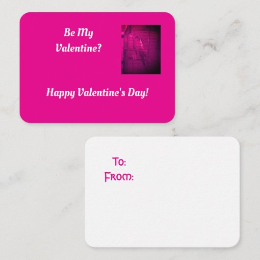 Cartes de vœux de la Saint-Valentin pour oiseaux a (Devant / Derrière)