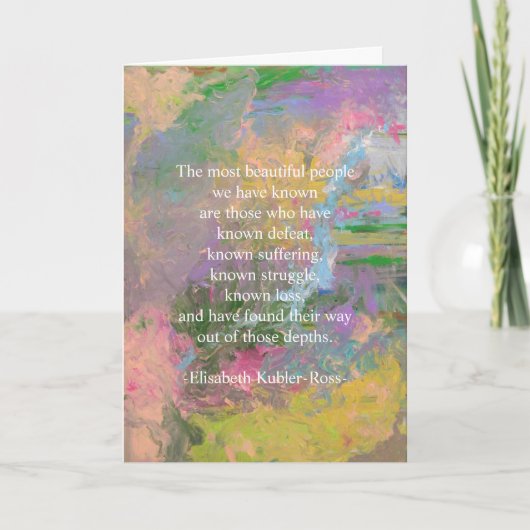 Cartes de voeux de la santé mentale de Sara (Devant)