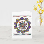 Cartes de voeux de mandala (Fleur jaune)