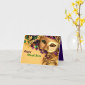 Cartes de voeux de mardi gras (Fleur jaune)