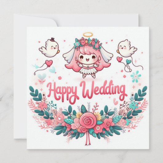 Cartes de vœux de mariage (Devant)