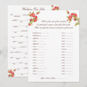 Cartes de vœux de mariage aux fleurs de cerisier r (Devant / Derrière)