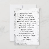 Cartes de voeux de mariage avec texte pour puits d (Devant)