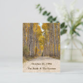 Cartes de vœux de mariage d'automne d'Allée des Tr (Debout devant)