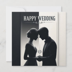 Cartes de vœux de mariage heureux