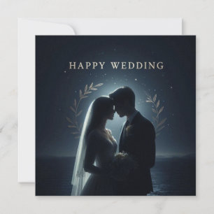 Cartes de vœux de mariage heureux