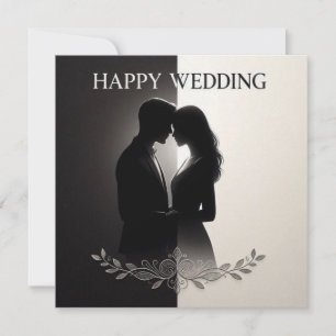 Cartes de vœux de mariage heureux