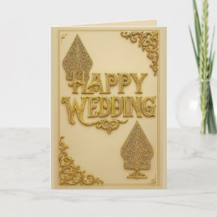 Cartes de vœux de mariage Heureux