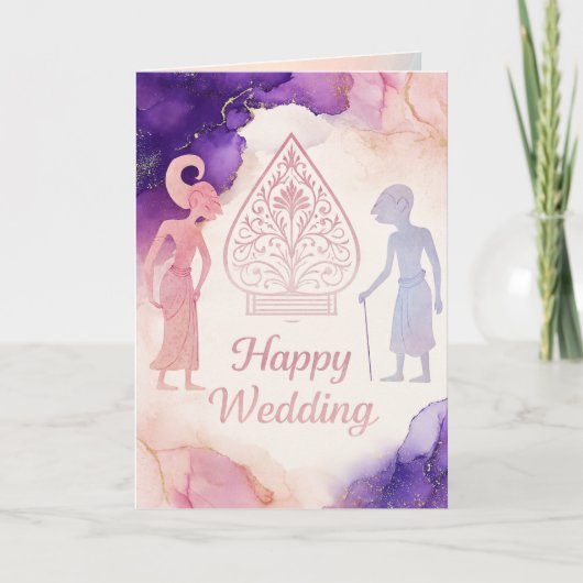 Cartes de vœux de mariage joyeux (Devant)