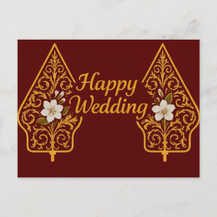 Cartes de vœux de mariage joyeux 