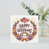 Cartes de vœux de mariage joyeux (Debout devant)