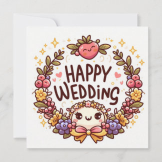 Cartes de vœux de mariage joyeux