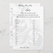 Cartes de voeux de mariage Libs pour la fête de ma (Devant / Derrière)