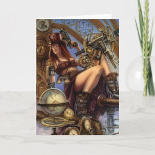 Cartes de voeux de navigateur de Steampunk !