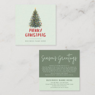 Cartes de vœux de Noël aquarelle rustique