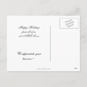 Cartes de voeux de Noël de l'entreprise (Dos)