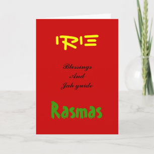 Cartes de voeux de Noël de Rasta