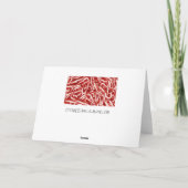 Cartes de voeux de Noël de sucre de canne (Dos)