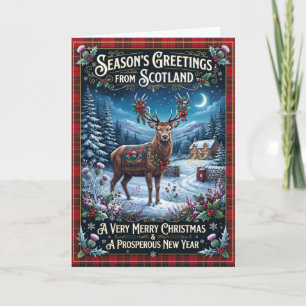 Cartes de vœux de Noël d'Écosse