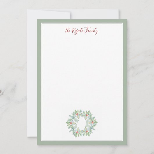 Cartes de vœux de Noël en aquarelle (Devant)