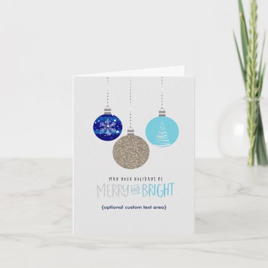 Cartes de voeux de Noël Joyeuses et brillantes (Devant)