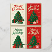 Cartes de vœux de Noël joyeuses – Salutations fest (Verso)