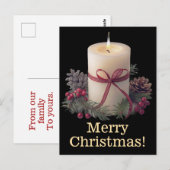 Cartes de vœux de Noël joyeux (Devant / Derrière)