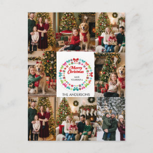Cartes de vœux de Noël multi-photos Famille