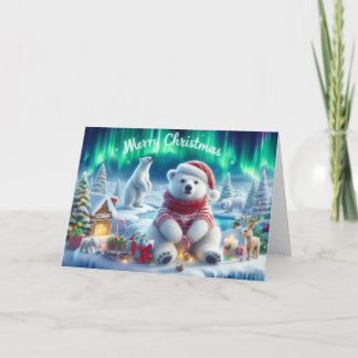 Cartes de voeux de Noël Ours.