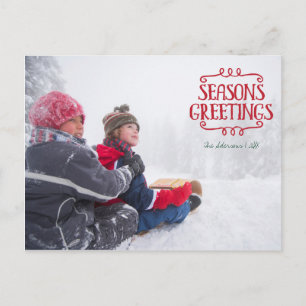 Cartes de vœux de Noël Photo carte postale
