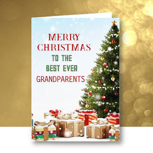 Cartes de vœux de Noël pour grands-parents !
