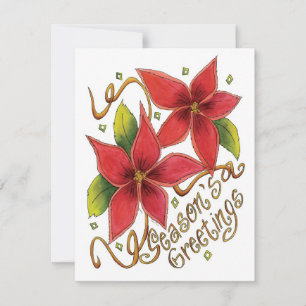 Cartes de vœux de Noël pour la saison des fêtes av