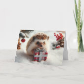 Cartes de voeux de Noël Raccoon (Devant)
