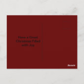 Cartes de voeux de Noël Reindeer (Dos)