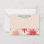 Cartes de vœux de Noël rétro élégant (Devant)