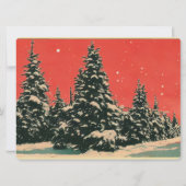 Cartes de vœux de Noël rétro pour une fête (Dos)