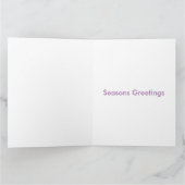 Cartes de voeux de Noël Tinsel Peacock (Intérieur)