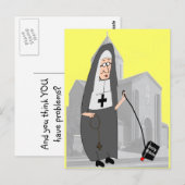 Cartes de voeux de Nun drôle (Devant / Derrière)