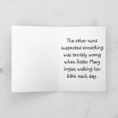 Cartes de voeux de Nun drôle (Intérieur)