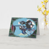 Cartes de voeux de Paintball (Fleur jaune)