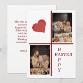 Cartes de voeux de Pâques personnalisées - Customi (Devant / Derrière)