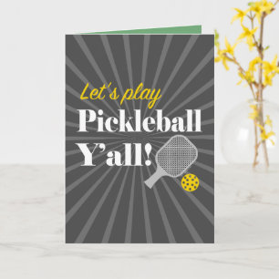 Cartes de vœux de pickleball Fête de pickleball