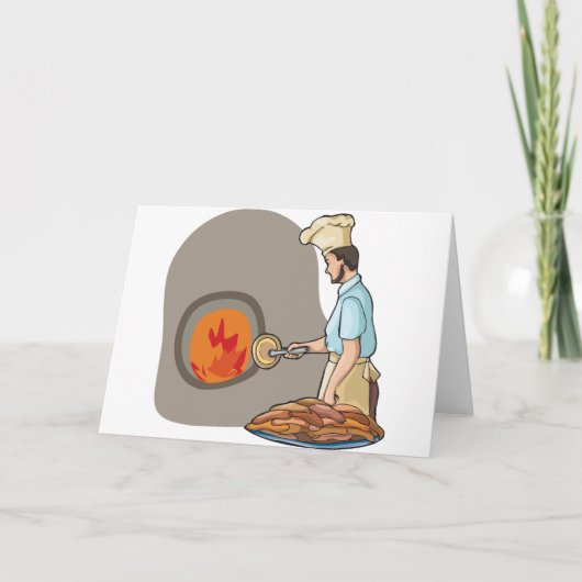 Cartes de vœux de pizzaïolo (Devant)