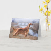 Cartes de voeux de poseur irlandais (Fleur jaune)